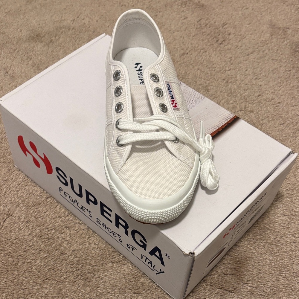 Superga Classic White Sneakers